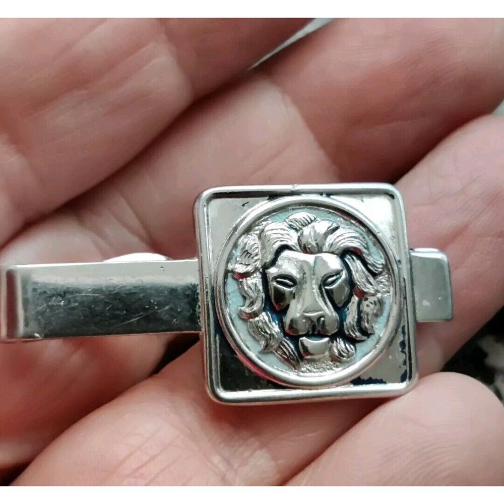 Vintage Leo Lion Vintage SWANK SMALL Tie Clip Bar Sigil